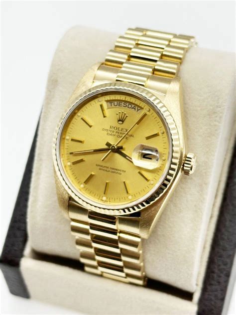 when did the rolex day date come out|rolex 18038 production years.